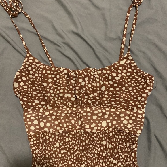 Tie Strap Thong Spotted Bodysuit - Size 4 - Picture 2 of 4